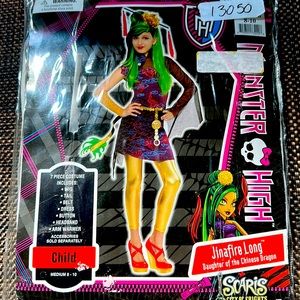 Monster High Jinafire Long Costume Medium 8-10